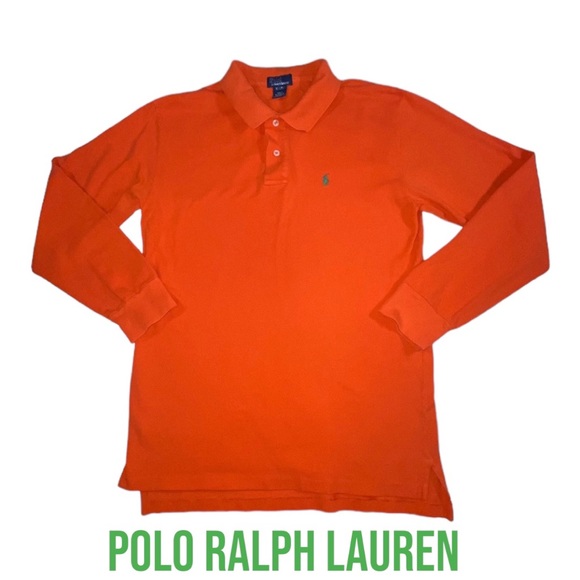 POLO Ralph Lauren Orange Polo Shirt - XL (20) Boy Teen - Picture 13 of 13